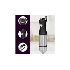 ProfiCook PC-SM 1094 Hand Blender - Stainless Steel/Black | Powerful, Versatile & Stylish Kitchen Essential